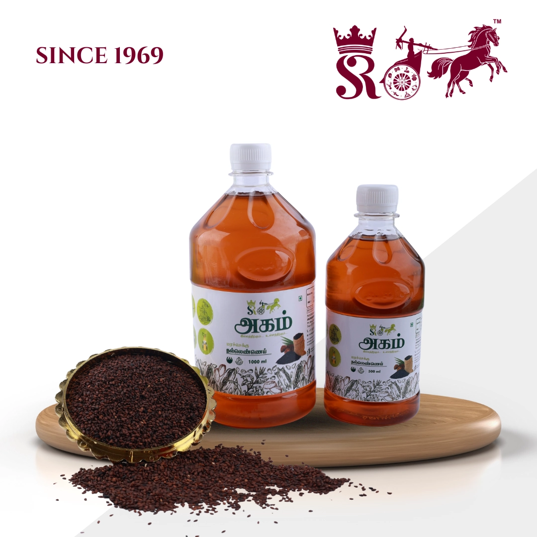 Pure Wood-Pressed Sesame Oil - 1 L